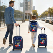 Kids Luggage Set, 2 Piece, 45.7 cm Hardside Rolling Wheels Suitcase with Hard-Shell Backpack, Dinosaur Kids V952-2JTETXLX2PCSJ0HWG001V0