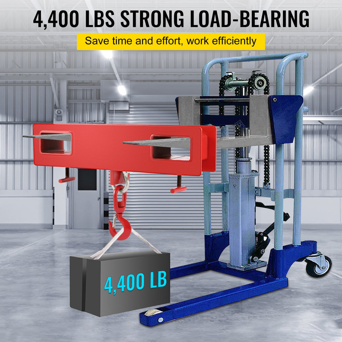 Forklift Lifting Hook 6000 LBS Capacity Forklift Lifting Hoist Swivel Hook Mobile Crane Forklift Attachments V952-2TCCDGJ0000000001V0