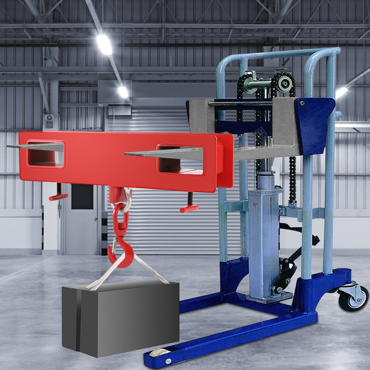 Forklift Lifting Hook 6000 LBS Capacity Forklift Lifting Hoist Swivel Hook Mobile Crane Forklift Attachments V952-2TCCDGJ0000000001V0