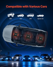 Car Audio Amplifier, 2-Channel Bridgeable Car Amplifier, Full-Range Class AB Stereo Amp, Max. 2 x 300W at 4 V952-2TDABL2X150WJE7E1001V9