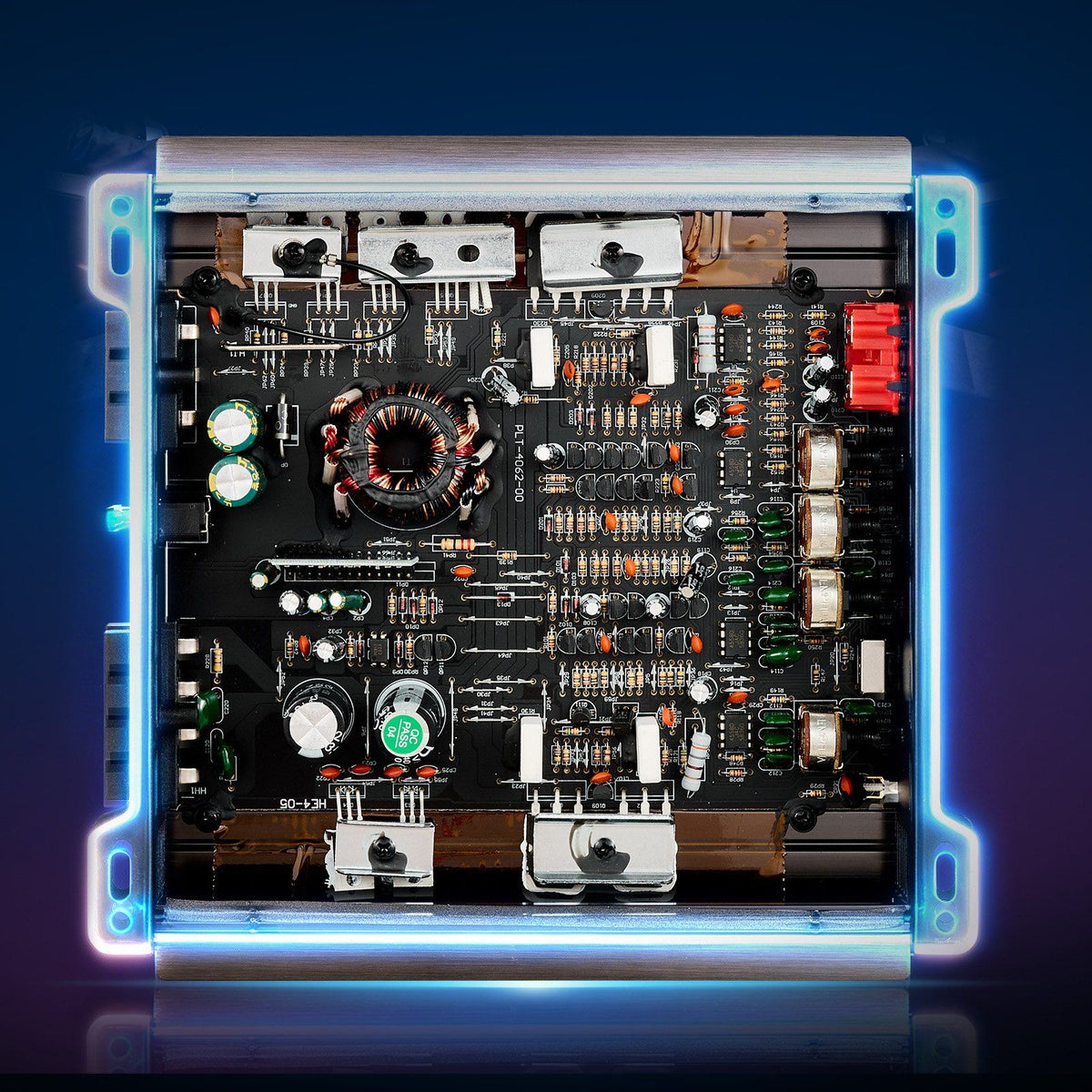 Car Audio Amplifier, 2-Channel Bridgeable Car Amplifier, Full-Range Class AB Stereo Amp, Max. 2 x 300W at 4 V952-2TDABL2X150WJE7E1001V9