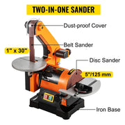 Belt Sander 300W Grinder Sander 1 x 30 Inch Electric Belt & Disc Sander 2950 RPM Variable Speed (300W) V952-300WSGJ0000000001V3