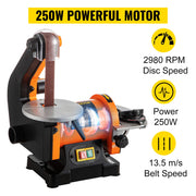 Belt Sander 300W Grinder Sander 1 x 30 Inch Electric Belt & Disc Sander 2950 RPM Variable Speed (300W) V952-300WSGJ0000000001V3