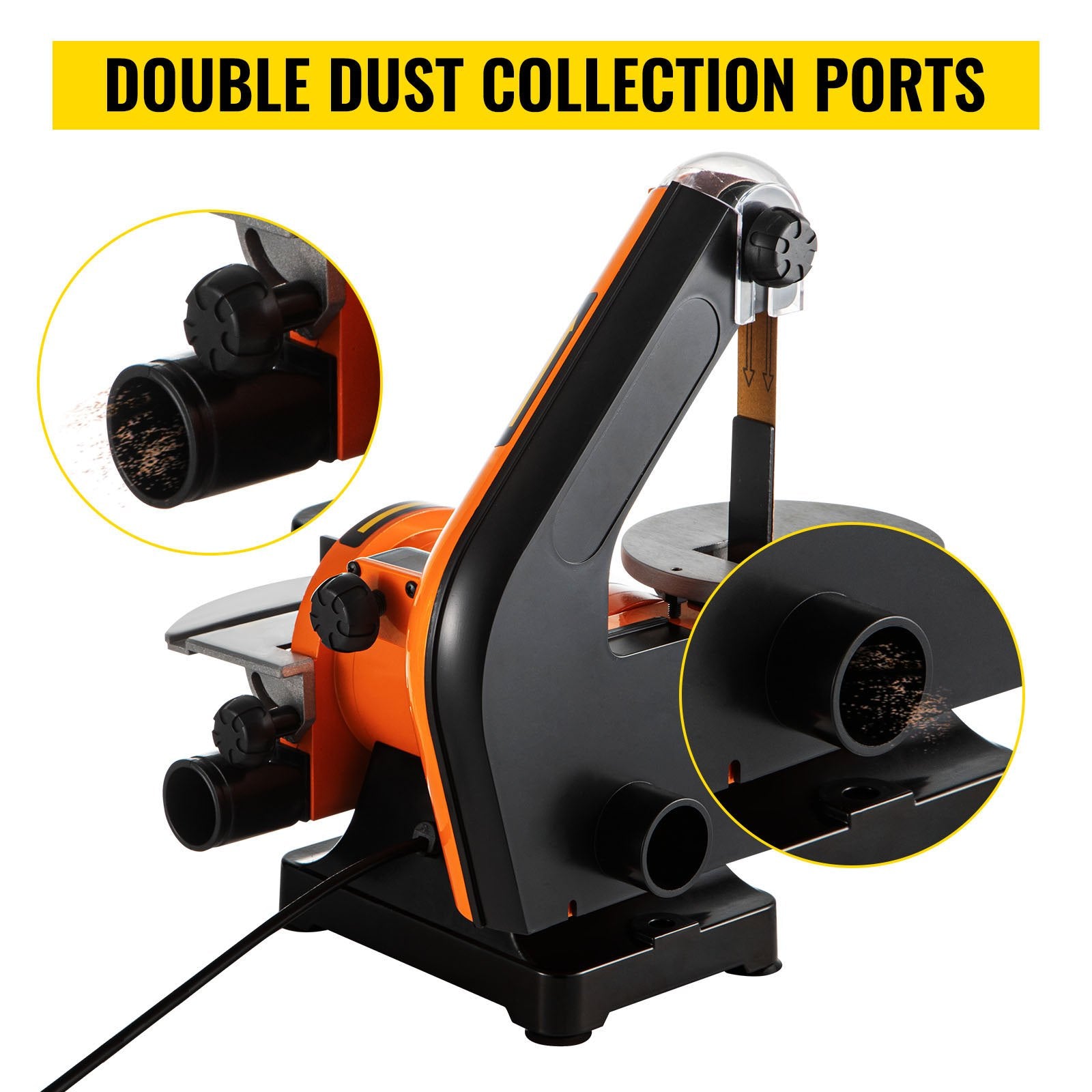 Belt Sander 300W Grinder Sander 1 x 30 Inch Electric Belt & Disc Sander 2950 RPM Variable Speed (300W) V952-300WSGJ0000000001V3