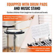 30 Note Glockenspiel Xylophone Bell Kit, Professional Percussion Instrument Set with Mallets, Drum Sticks, V952-30YFZQWZJ8LXX4BJCV0
