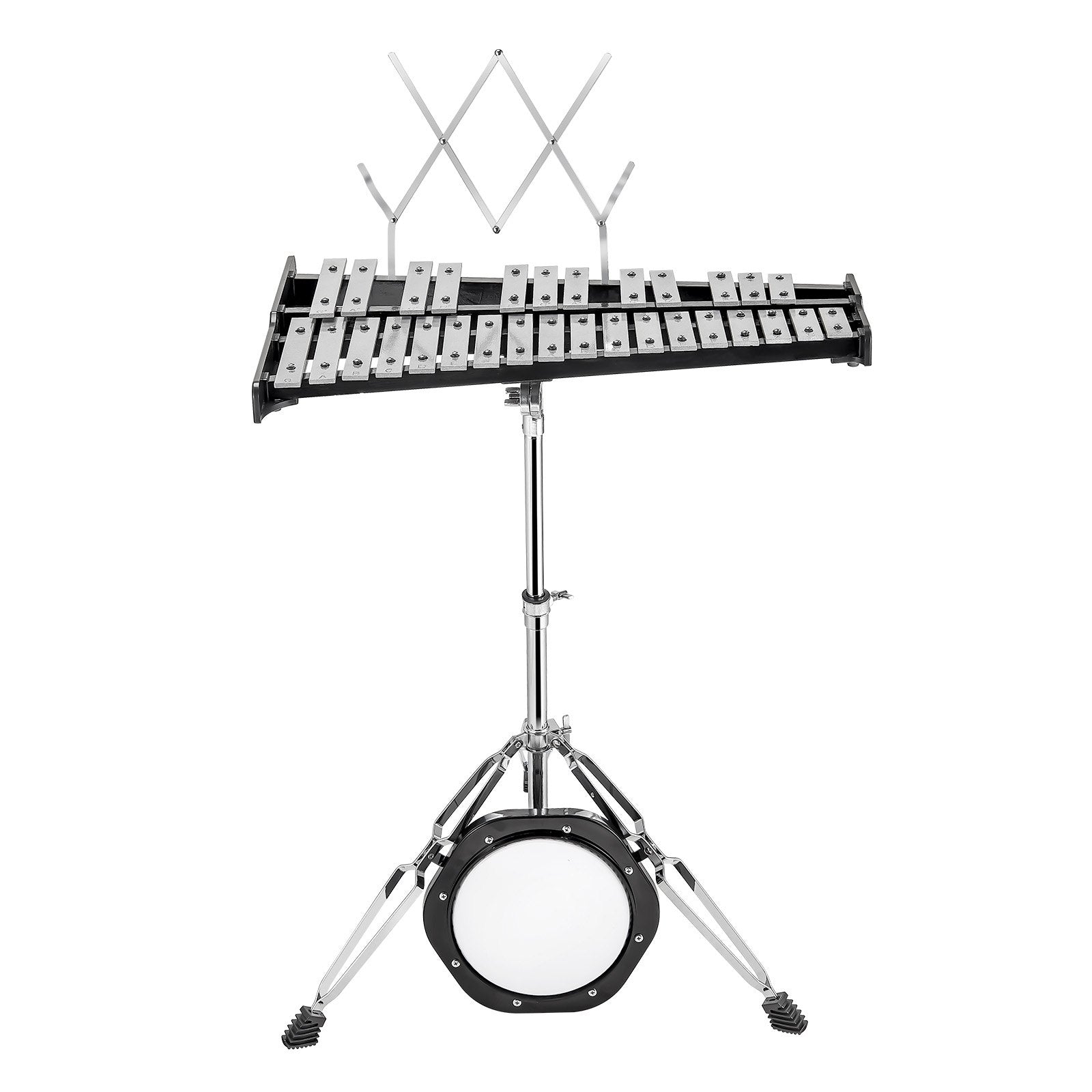 30 Note Glockenspiel Xylophone Bell Kit, Professional Percussion Instrument Set with Mallets, Drum Sticks, V952-30YFZQWZJ8LXX4BJCV0