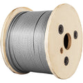 1/8 Stainless Steel Cable Railing 500ft, Wire Rope 316 Marine Grade, Braided Aircraft Cable 7x7 Strands V952-316GSS7X700000001V0