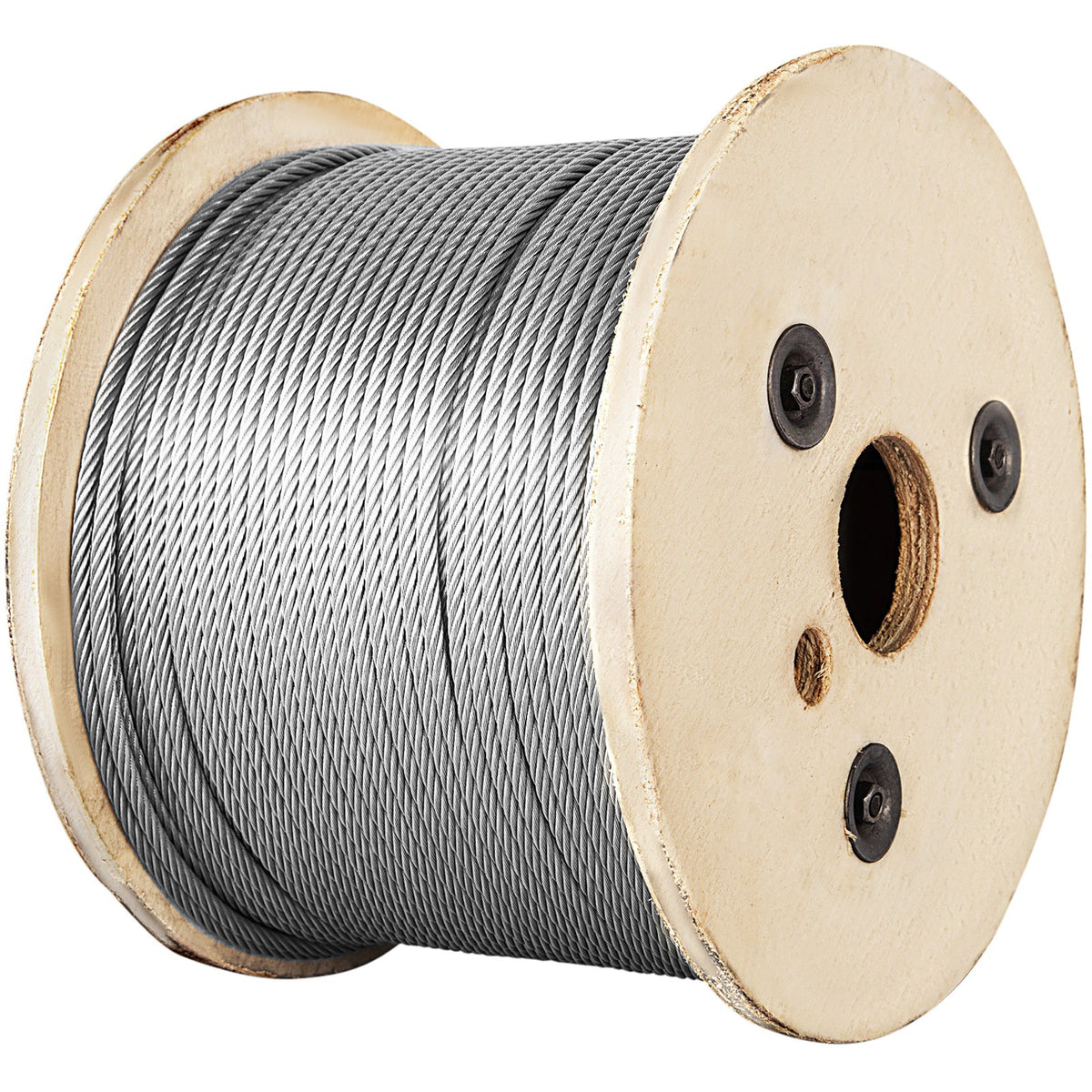 1/8 Stainless Steel Cable Railing 500ft, Wire Rope 316 Marine Grade, Braided Aircraft Cable 7x7 Strands V952-316GSS7X700000001V0