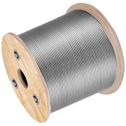 1/8 Stainless Steel Cable Railing 500ft, Wire Rope 316 Marine Grade, Braided Aircraft Cable 7x7 Strands V952-316GSS7X700000001V0