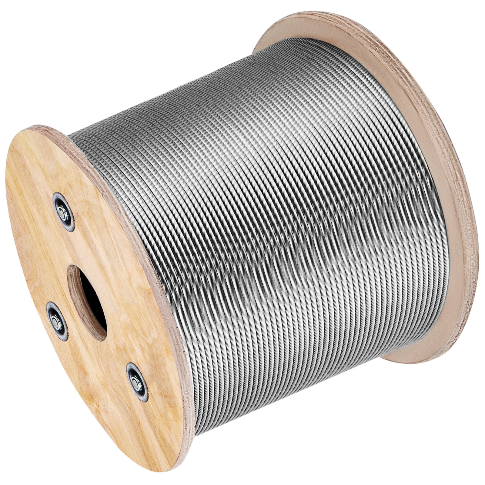 1/8 Stainless Steel Cable Railing 500ft, Wire Rope 316 Marine Grade, Braided Aircraft Cable 7x7 Strands V952-316GSS7X700000001V0