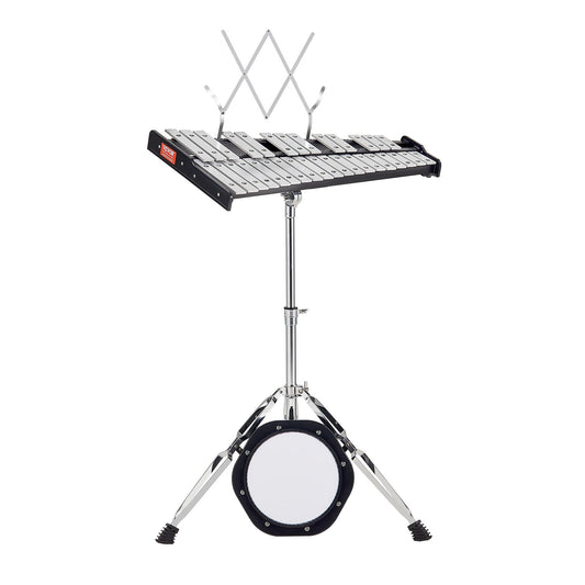 32 Note Glockenspiel Xylophone Bell Kit, Professional Percussion Instrument Set with Mallets, Drum Sticks, V952-32YFZQWZJ8LXVKTIAV0