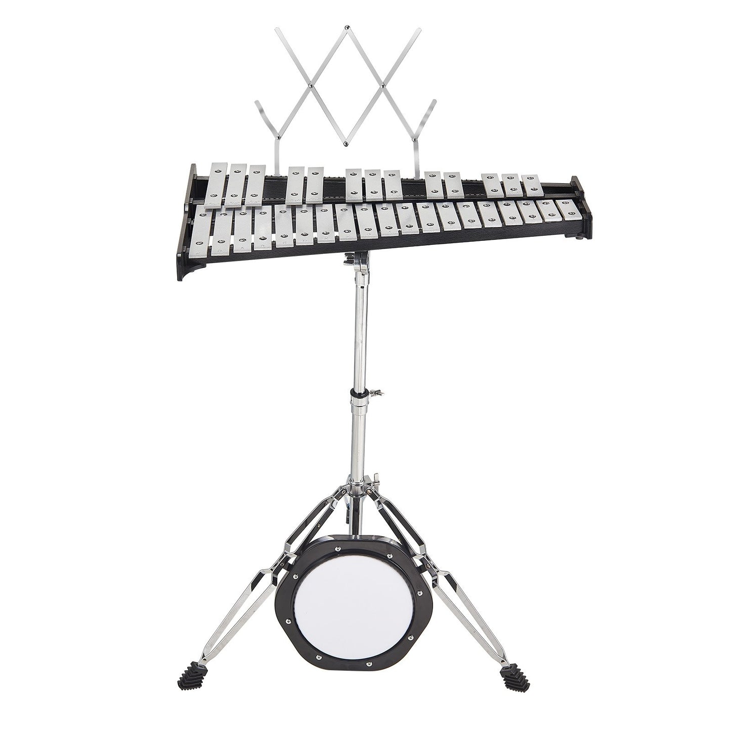 32 Note Glockenspiel Xylophone Bell Kit, Professional Percussion Instrument Set with Mallets, Drum Sticks, V952-32YFZQWZJ8LXVKTIAV0