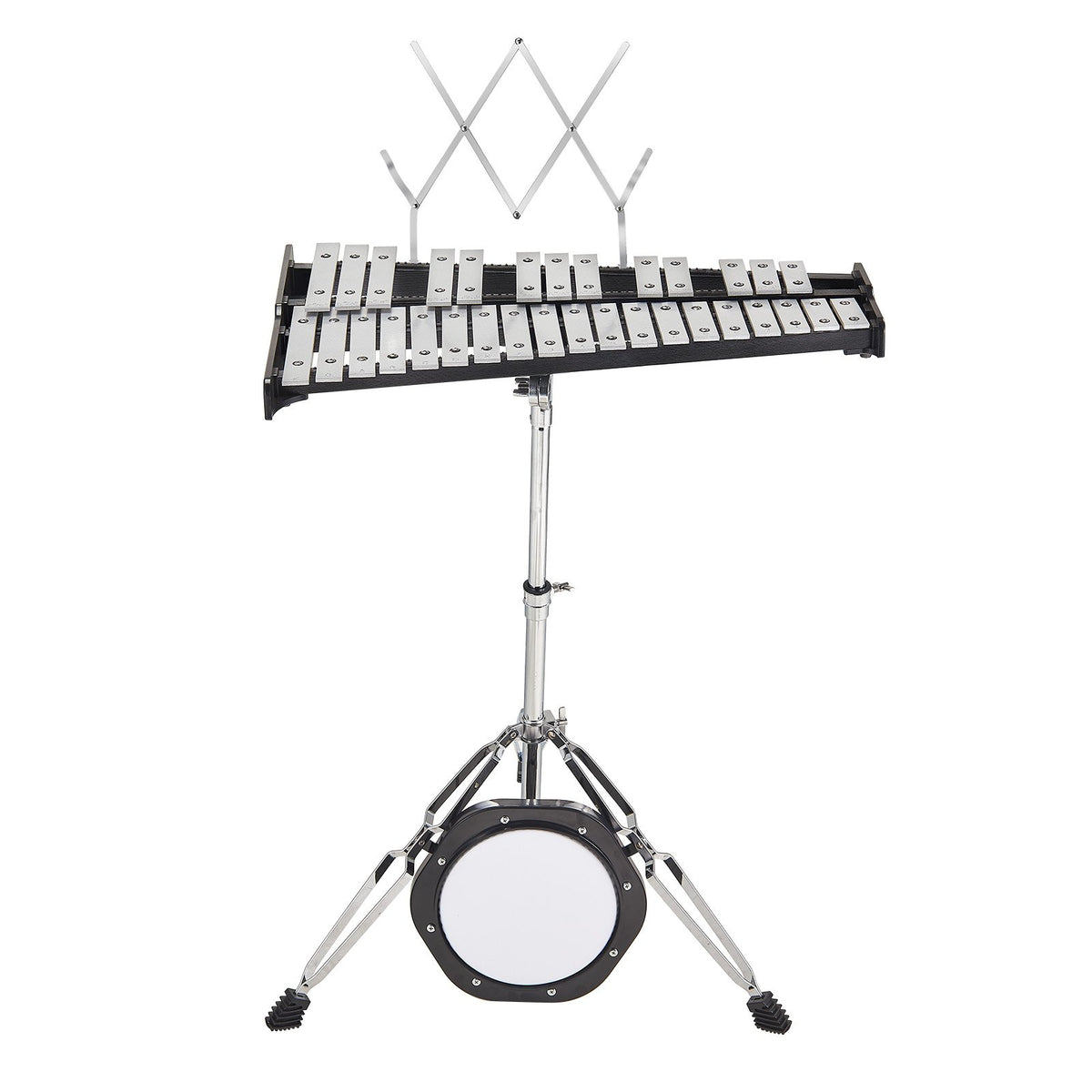 32 Note Glockenspiel Xylophone Bell Kit, Professional Percussion Instrument Set with Mallets, Drum Sticks, V952-32YFZQWZJ8LXVKTIAV0