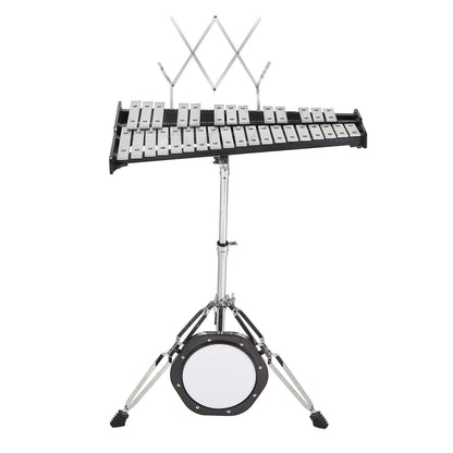 32 Note Glockenspiel Xylophone Bell Kit, Professional Percussion Instrument Set with Mallets, Drum Sticks, V952-32YFZQWZJ8LXVKTIAV0