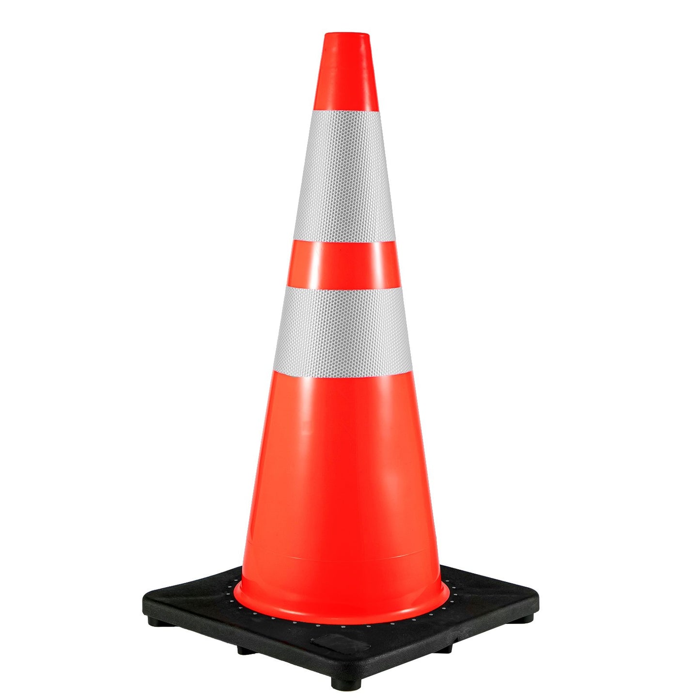 6Pack 36" Traffic Cones, Safety Road Parking Cone with Black Weighted Base, PVC Orange Traffic Safety Cones, V952-36INHDBJMLZ6PCS01V0