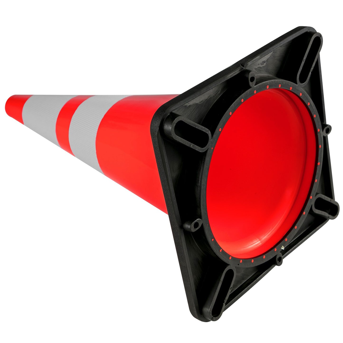 6Pack 36" Traffic Cones, Safety Road Parking Cone with Black Weighted Base, PVC Orange Traffic Safety Cones, V952-36INHDBJMLZ6PCS01V0