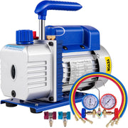 3CFM 84 L/M 1-Stage, Refrigerant Vacuum Pump Refrigeration Gauges A/C Air Conditioning 1440 RPM 1/4 HP, 3 pcs V952-3CFM1-4HPZKBZJ001V3