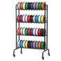 3D Printer Filament Storage Rack, 4 Tier Heavy Duty Storage Shelf, Rolling Filament Spool Holders Racks with V952-3DDYSNJYDSSCMA4RR001V0