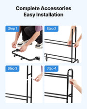 3D Printer Filament Storage Rack, 4 Tier Heavy Duty Storage Shelf, Rolling Filament Spool Holders Racks with V952-3DDYSNJYDSSCMA4RR001V0