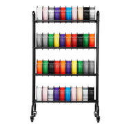 3D Printer Filament Storage Rack, 4 Tier Heavy Duty Storage Shelf, Rolling Filament Spool Holders Racks with V952-3DDYSNJYDSSCMA4RR001V0