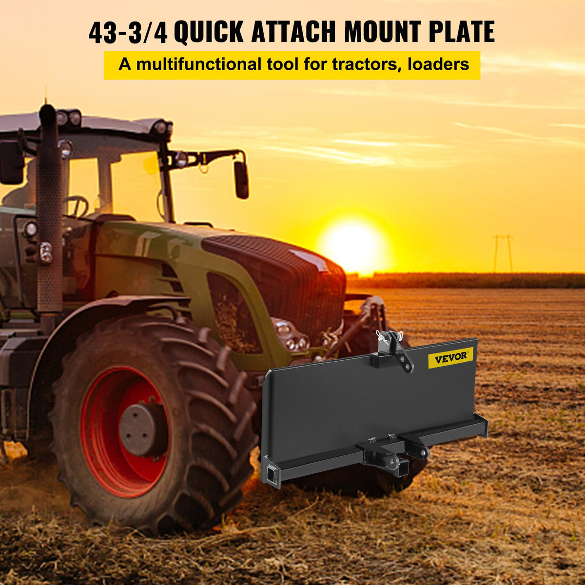 3 Point Attachment Adapter Skid Steer Trailer Hitch Front Loader Case V952-3DSPZZB0000000001V0