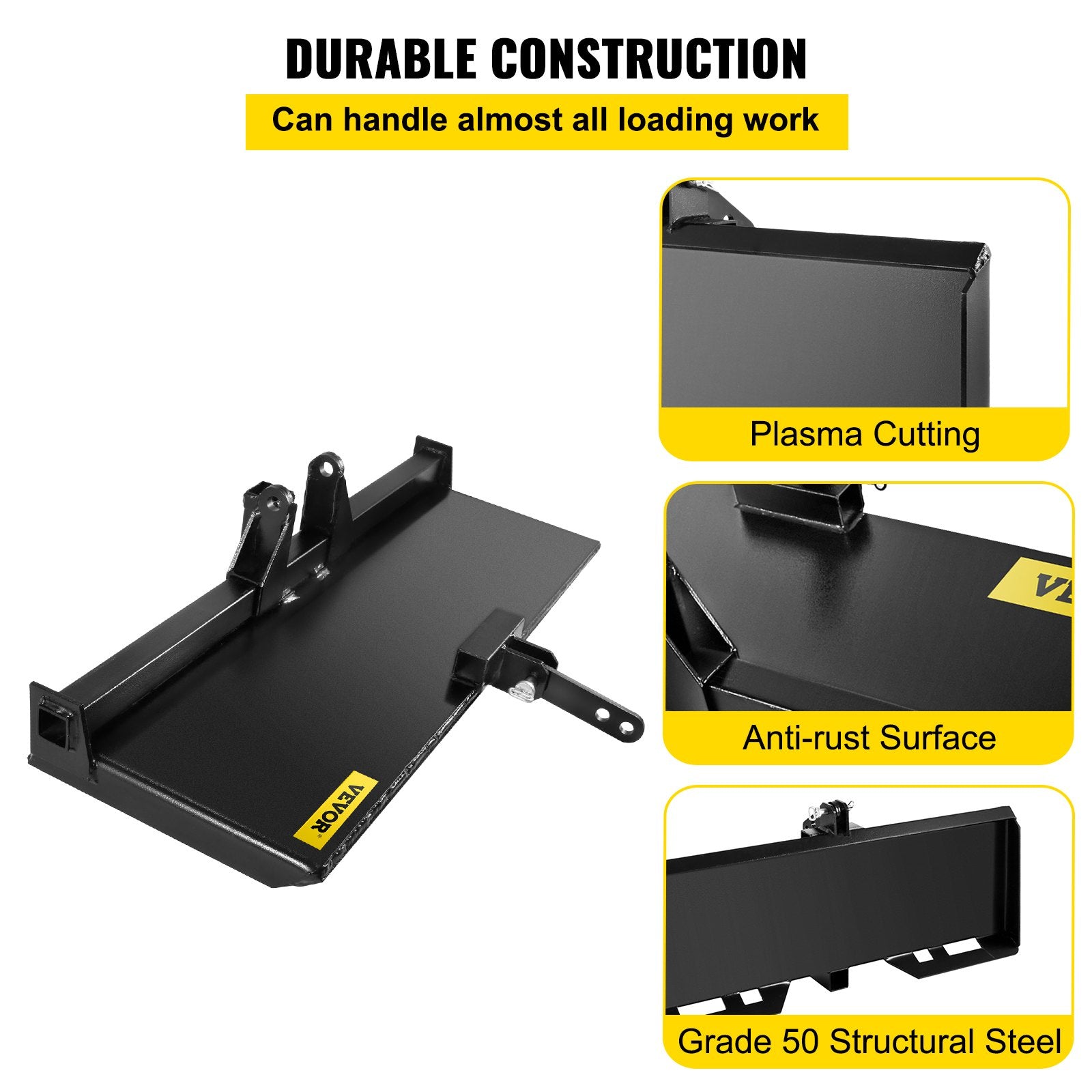 3 Point Attachment Adapter Skid Steer Trailer Hitch Front Loader Case V952-3DSPZZB0000000001V0