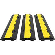 3 Pcs 2-Cable Rubber Electrical Wire Cover Cord Protector Ramp 11000 lbs V952-3JTLCGXB000000001V0
