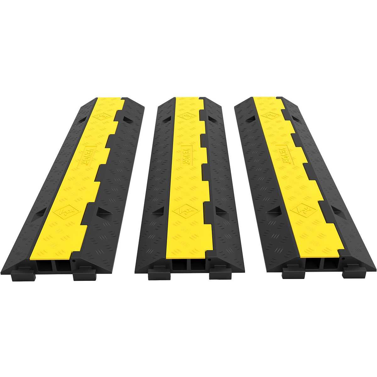 3 Pcs 2-Cable Rubber Electrical Wire Cover Cord Protector Ramp 11000 lbs V952-3JTLCGXB000000001V0