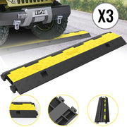3 Pcs 2-Cable Rubber Electrical Wire Cover Cord Protector Ramp 11000 lbs V952-3JTLCGXB000000001V0