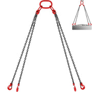 Chain Sling 5/16" X 10' Engine Lift Chain G80 Alloy Steel Engine Chain Hoist Lifts 3 Ton with 4 Leg Grab V952-3MSGLT00000000001V0