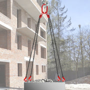 Chain Sling 5/16" X 10' Engine Lift Chain G80 Alloy Steel Engine Chain Hoist Lifts 3 Ton with 4 Leg Grab V952-3MSGLT00000000001V0