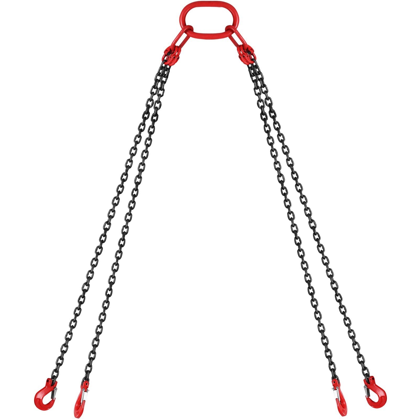 Chain Sling 5/16" X 10' Engine Lift Chain G80 Alloy Steel Engine Chain Hoist Lifts 3 Ton with 4 Leg Grab V952-3MSGLT00000000001V0