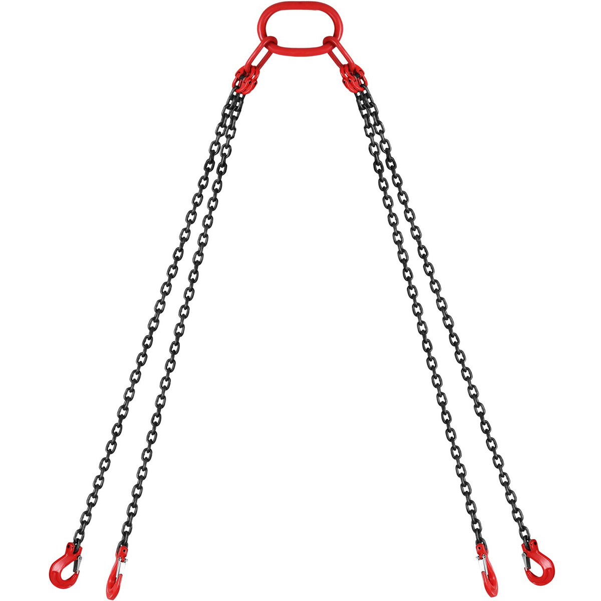 Chain Sling 5/16" X 10' Engine Lift Chain G80 Alloy Steel Engine Chain Hoist Lifts 3 Ton with 4 Leg Grab V952-3MSGLT00000000001V0