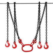 Chain Sling 5/16" X 10' Engine Lift Chain G80 Alloy Steel Engine Chain Hoist Lifts 3 Ton with 4 Leg Grab V952-3MSGLT00000000001V0