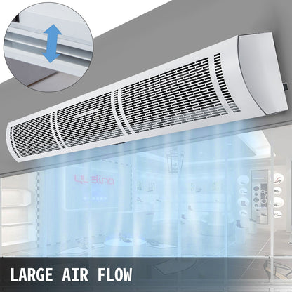 Air Curtain Door Air Curtain, 3 Adjustable Speeds 60-Inch Air Curtain Commercial V952-3SFLJ60YC00000001V3