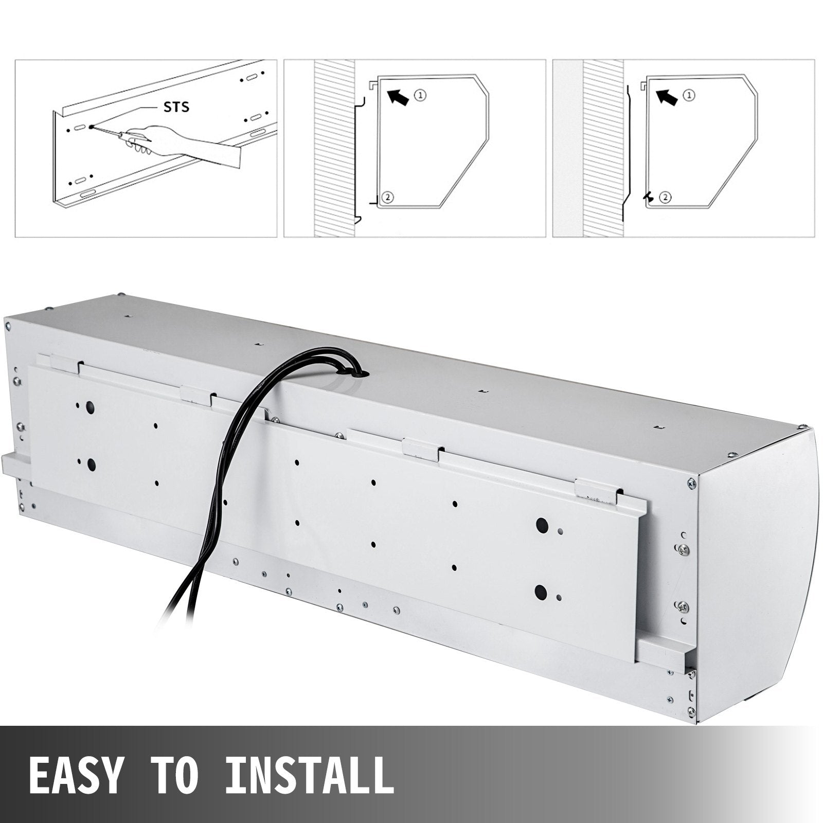 Air Curtain Door Air Curtain, 3 Adjustable Speeds 60-Inch Air Curtain Commercial V952-3SFLJ60YC00000001V3