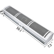 Air Curtain Door Air Curtain, 3 Adjustable Speeds 60-Inch Air Curtain Commercial V952-3SFLJ60YC00000001V3