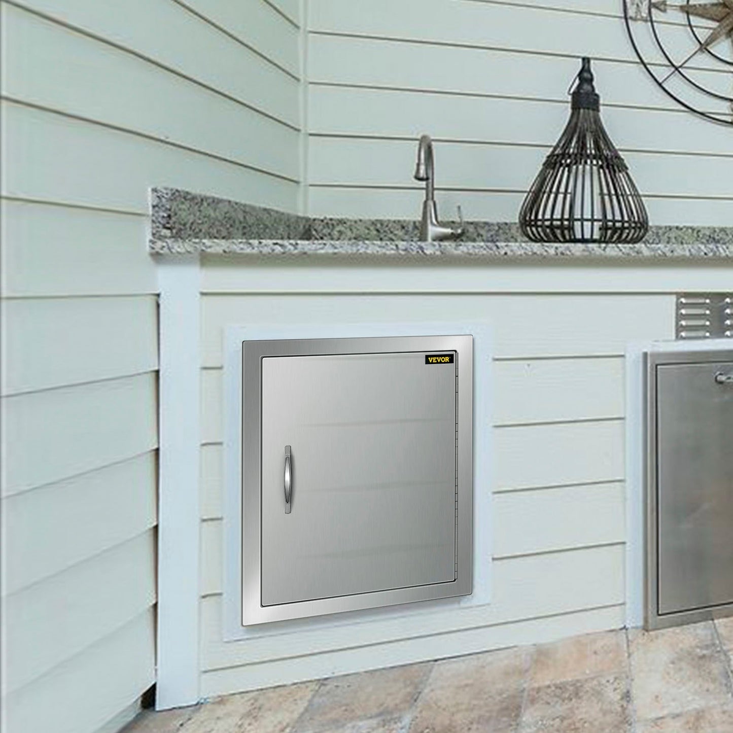 46X51CM Outdoor Kitchen BBQ Door Commercial Stainless Steel Single Access Door V952-3X20X18CGM0000001V0