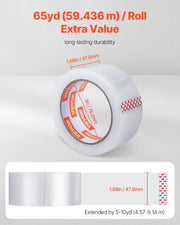 Packing Tape 18 Rolls 65 Yards Heavy Duty Clear Packing Tapes 2.7 Mil V952-3YCXFXJDTM18YGD8MV0