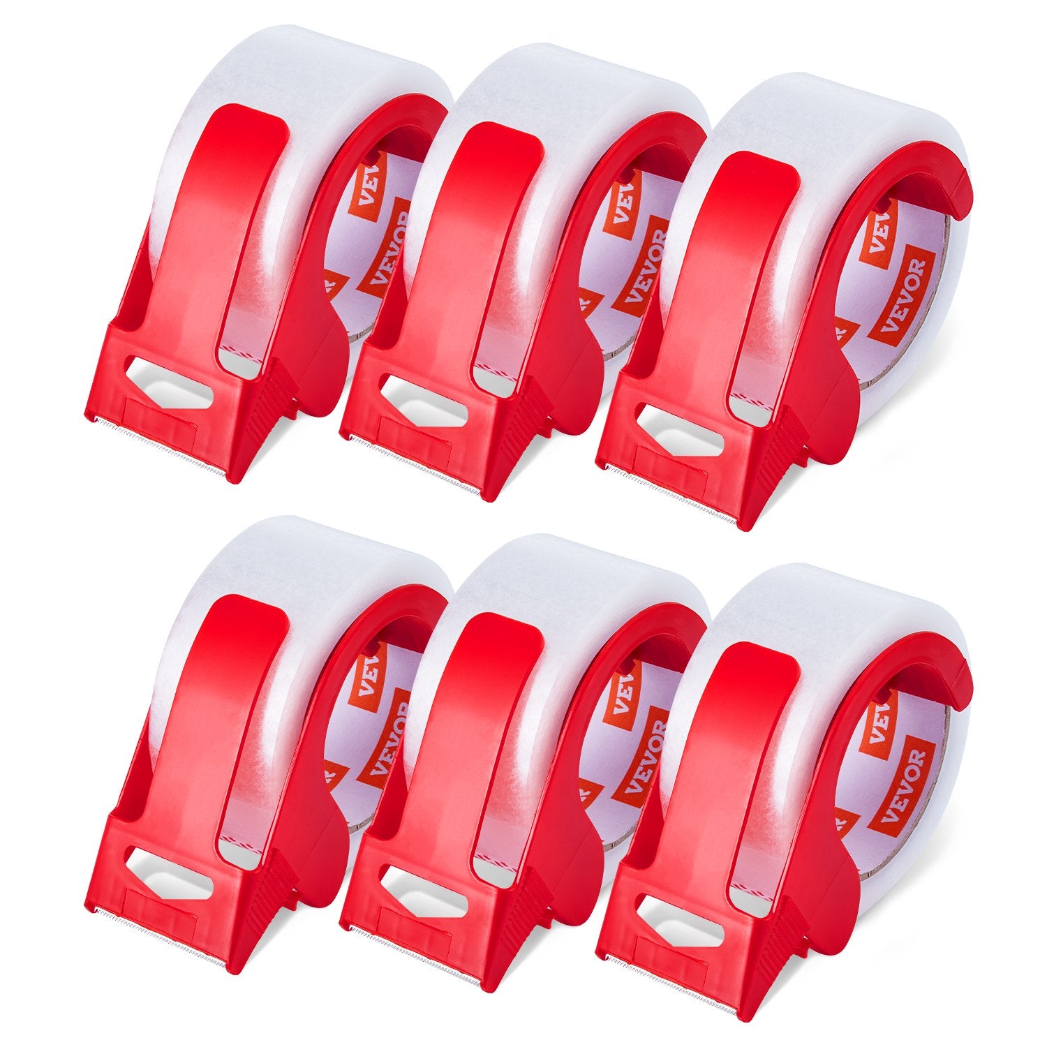 Packing Tape 6 Rolls 65 Yards Clear Shipping Tape with Dispenser 2.7 Mil V952-3YCXFXJDTM6G2L8SQV0