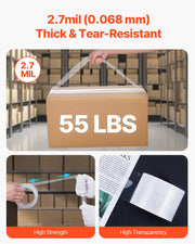 Clear Packing Tape 6 Rolls 65 Yards Heavy Duty Clear Packing Tapes 2.7 Mil V952-3YCXFXJDTM6GBQG7PV0