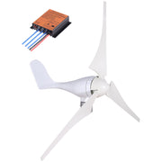 Wind Turbine 400Watt Wind Turbine Generator DC 12V Wind Turbine Generator 3/5 Blades with Controller (400Watt) V952-400WYCWXFLFDJ0001V0