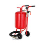10Gal/40L Sandblaster Equipped w/Nozzle Shut-Off Valve Pressure Gauge Ceramic Nozzle Rubber Wheels Grit Power V952-40LPSJ00000000001V0