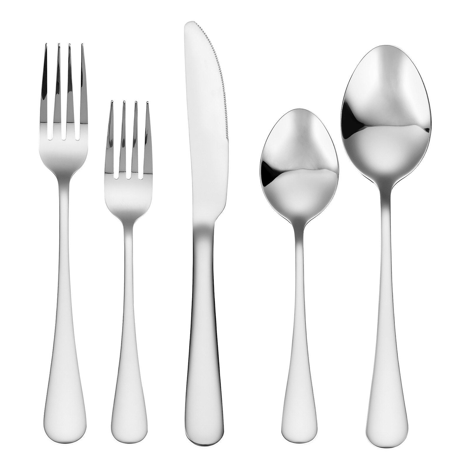 30-Piece Silverware Set, Food-Grade Stainless Steel Flatware Utensils, Mirror Finished Cutlery Set, V952-430BXGCJTZBXZMV36V0