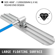 Bull Float Magnesium Concrete Float 48 x 8" Round End Concrete Float Tool Cement Tool Bull Concrete Kit Bull V952-48CSNMZ48X8TYDGJBV0