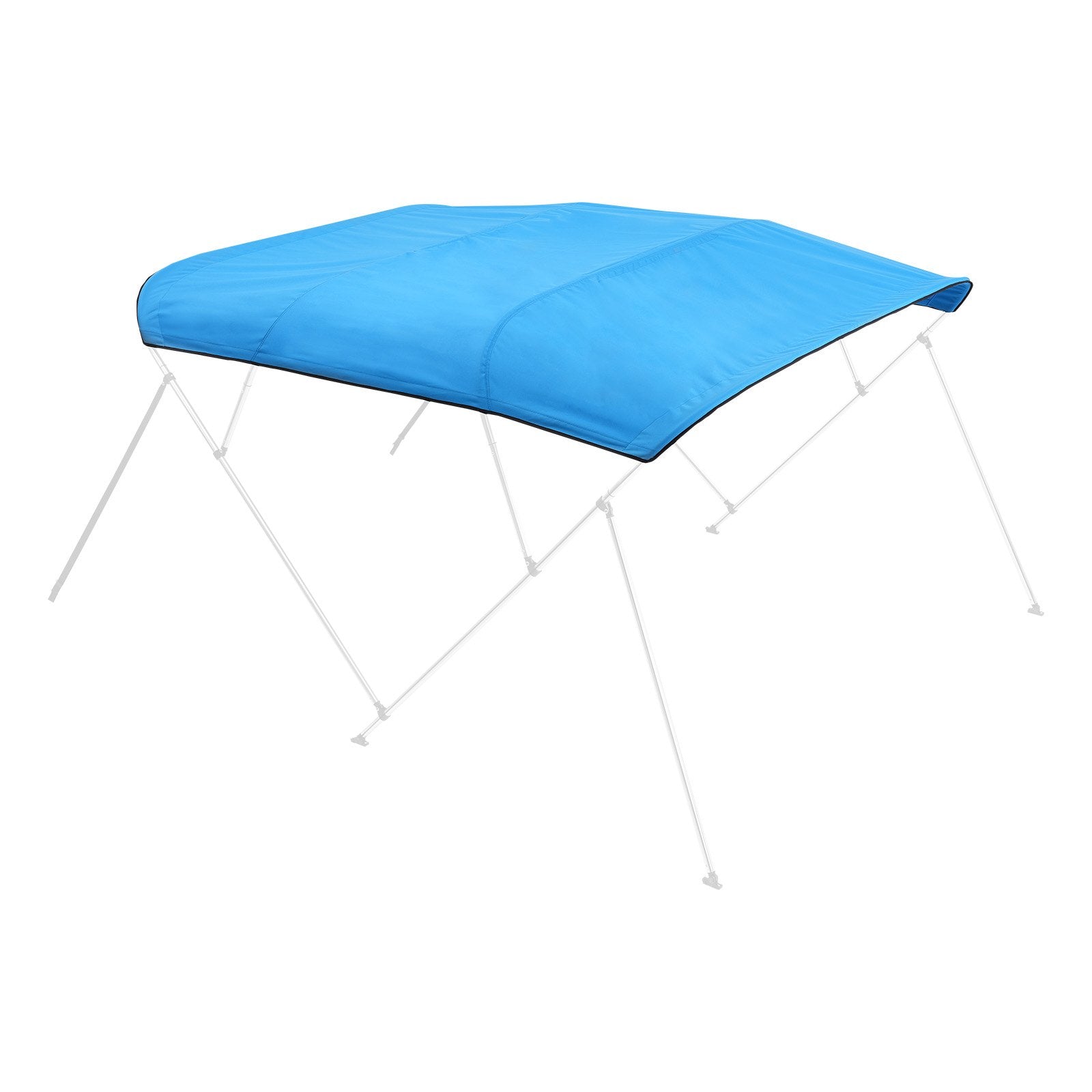4 Bow Boat Bimini Tops, 600D Polyester Canopy, Waterproof & Sun Protection Boat Awning Canopy with Storage V952-4GCYZYP96919JYJ53V0