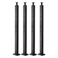 4-Pack Cable Railing Post, 914x25x50 mm Horizontal-Hole Deck Railing Post with Pre-Drilled Holes, Stainless V952-4JZLGZXHS914UUOI6001V0