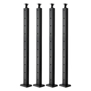 4-Pack Cable Railing Post, 914x25x50 mm Horizontal-Hole Deck Railing Post with Pre-Drilled Holes, Stainless V952-4JZLGZXHS914UUOI6001V0