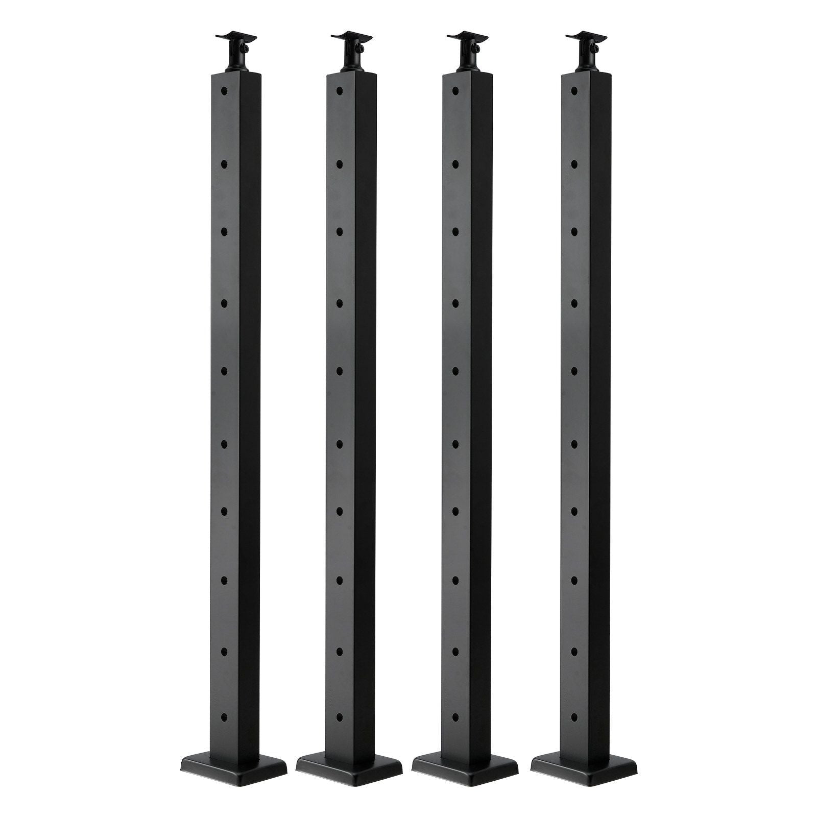 4-Pack Cable Railing Post, 914x25x50 mm Horizontal-Hole Deck Railing Post with Pre-Drilled Holes, Stainless V952-4JZLGZXHS914UUOI6001V0