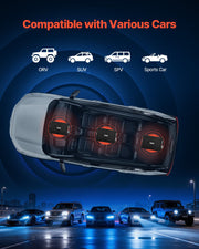 Car Audio Amplifier, 4-Channel Bridgeable Car Amplifier, Multichannel Class AB Stereo Amp, Max. 4 x 200W at 4 V952-4TDABL4X100WHSZA8001V9